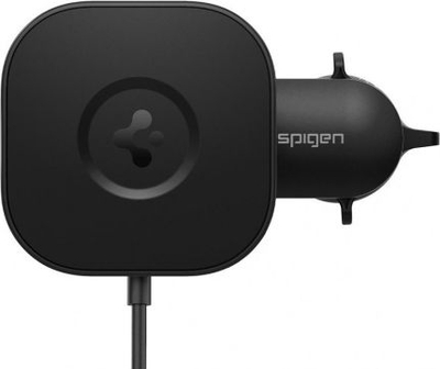 Mbajtëse magnetike makine Spigen ITS12W, MagSafe, karikim wireless 7.5W, e zezë
