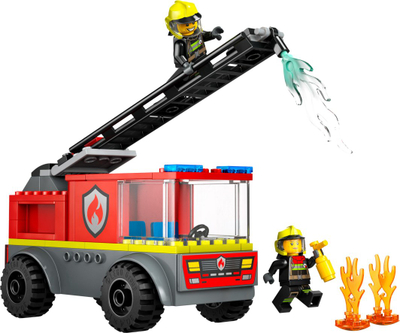 Lodër kamion zjarrfikës Fire Ladder Truck, set lojërash, për fëmijë 4+