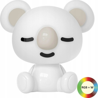 Llampë dekorative Polux Rabbit, LED multikolor, 25cm, e bardhë
