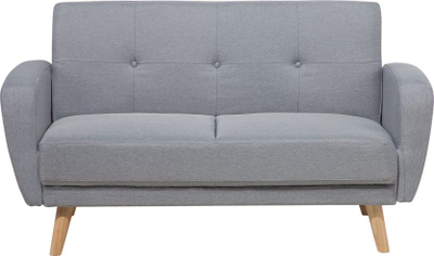 Divan krevati Beliani Florli, 2 vende, pëlhurë, gri