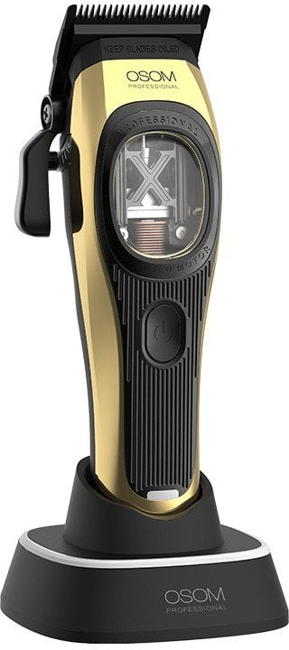 Makineri profesionale flokësh OSOM Professional PRIME OSOMP01GOLD, me bateri, ngjyrë e artë