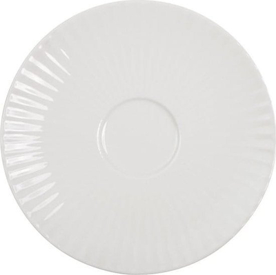 Pjatë nën filxhan Rak Metropolis, për filxhan 350 ml, porcelan, e bardhë