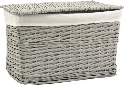 Set arka organizuese Lumarko, 3 copë, shporta të thurura, gri