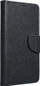 Kllëf telefoni Fancy Book për iPhone 14 Pro Max, tip libër, me mbajtëse kartash, i zi