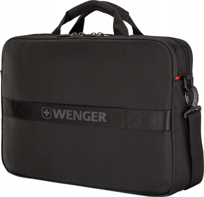 Çantë laptopi Wenger SwissGear 653300 XE Brief, 16", nga PET i ricikluar, me ngjyrë të zezë