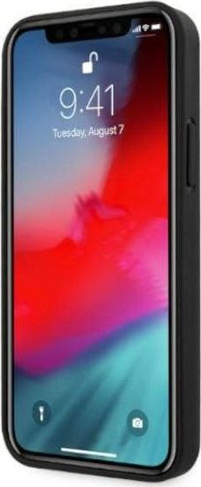 Футрола за телефон Ферари On Track, за iPhone 12 Pro Max, кожа, црна