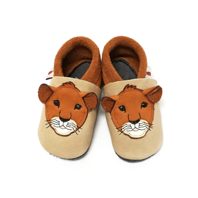 Këpucë fëmijësh Baobaby Classic Leo, lëkurë, madhësia XL, bezhë