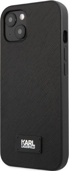 Kapak telefoni Karl Lagerfeld KLHCP13SSFMP2K, për iPhone 13 mini, hardcase Saffiano, i zi