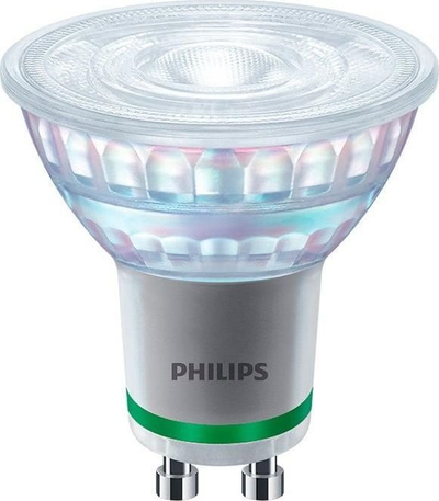 Llambë LED Philips Classic GU10, 2.1W 50W ekuivalente, 2700K, transparente