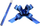 Shirit dekorativ Pull-up, 2cm, 50cm, blu metalik