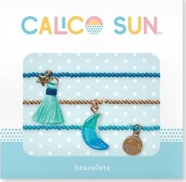 Set byzylykësh Calico Sun Ombre Moon, 3 copë, varëse hënë, shumëngjyrësh