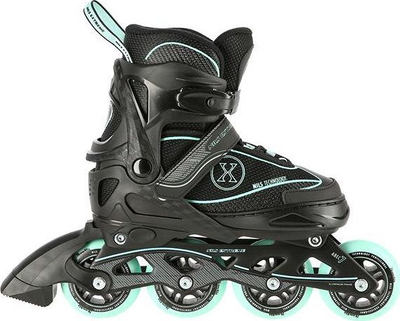 Rola inline Nils Extreme NA11008, me numër që shtyhet 31-34, rrota 82A, jeshile