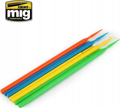 Set furçash modelimi Mig Ammo Sniperbrush Collection, 7 pjesë