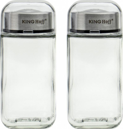 Set kriposëse dhe piperore KingHoff KH-1643, qelq, transparent