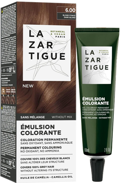 Emulsion ngjyrosës Lazartigue 6.00 Dark Blond, 60 ml