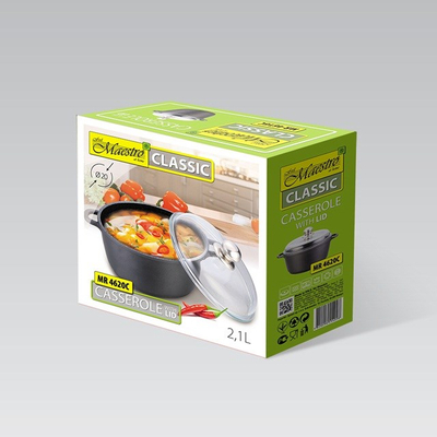 Tenxhere Maestro, 20 cm, 2.1L, me kapak qelqi