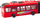 Lodër autobus i përthyer pa markë, 1:16, me drita e zëra, i kuq