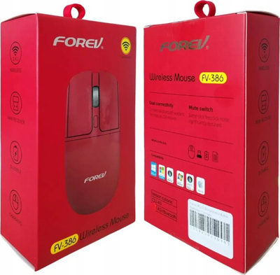 Maus pa tela Forev FV-386 biznes, Bluetooth 5.0, i kuq