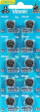 Bateri alkaline Vinnic LR43 AG12, 1.5V, set 10 copë