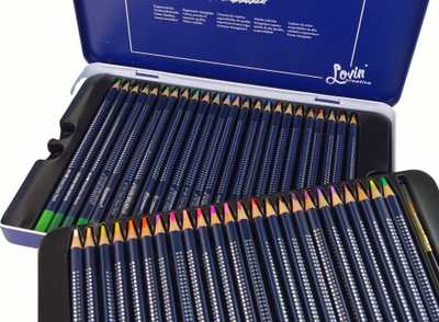 Set lapsash akuarele Leantoys Artist Aquarelle, 48 ngjyra, kuti metalike blu