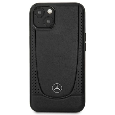 Mbulesë telefoni Mercedes MEHCP15MARMBK për iPhone 15 Plus 6.7\", lëkurë, e zezë