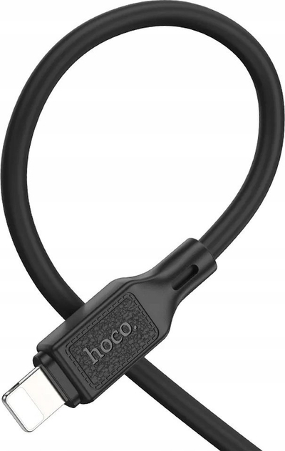 Kabllo karikimi Hoco X90, USB A në Lightning, 1 m, 2.4A, e zezë