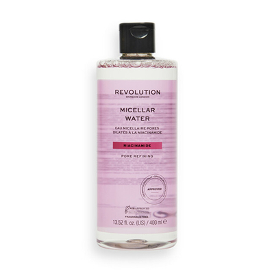 Ujë micellar për lëkurë të yndyrshme Revolution Skincare Niacinamide Pore Refining 400 ml