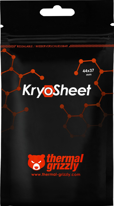 Термички лист Thermal Grizzly KryoSheet, 44 x 37 mm, 0.2 mm дебелина