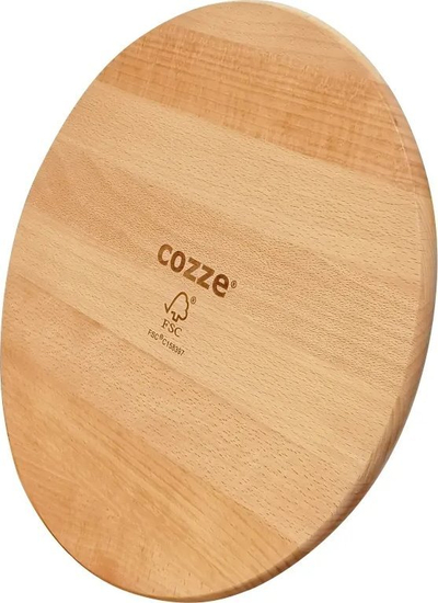 Dërrasë pice Cozze Beech, Ø35 cm, dru ahu, ngjyrë natyrale