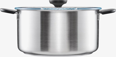 Tenxhere Fiskars FF Casserole 1072318, 7L, çelik inoks, me kapak xhami, argjend