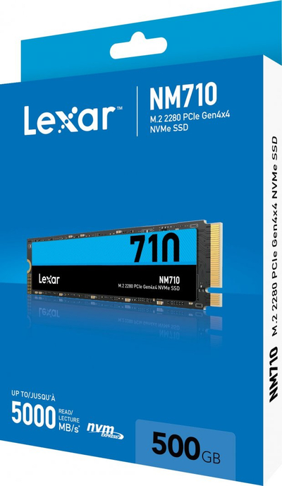 Disk SSD Lexar NM710, 500GB, M.2 2280 PCI-E x4 Gen4 NVMe