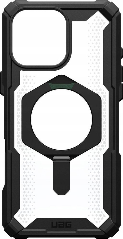 Mbrojtëse telefoni UAG Plasma XTE për iPhone 16 Pro Max, MagSafe, me mbajtëse, e zezë e tejdukshme