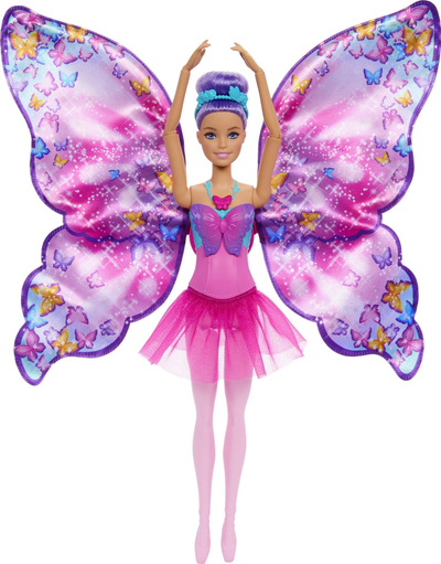 Lodër kukull Barbie Dance and Flutter, 2 në 1, balerinë edhe flutur, lejla
