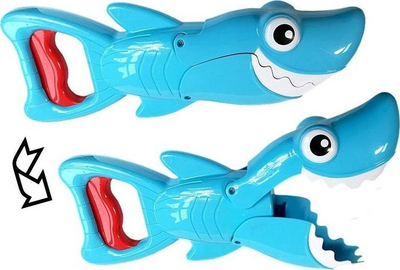Lodër banje Leantoys Bath Game Shark Fish Hunter, set peshkaqen me peshq, shumëngjyrëshe