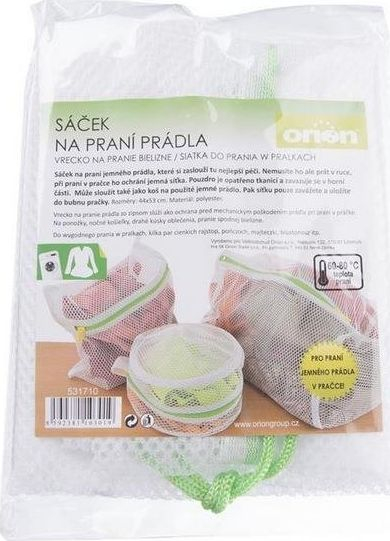 Qese rrjete për larje Orion Mesh, cilindrike, poliester, e bardhë