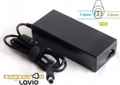 Adaptor karikimi laptopi Energy4U PA41, 19V 4.74A 90W, për HP Compaq, i zi