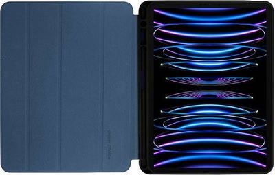 Mbulesë tablet Crong FlexFolio për iPad Pro 11\" 2022 2021 dhe iPad Air 10.9, me vend për Apple Pencil, blu