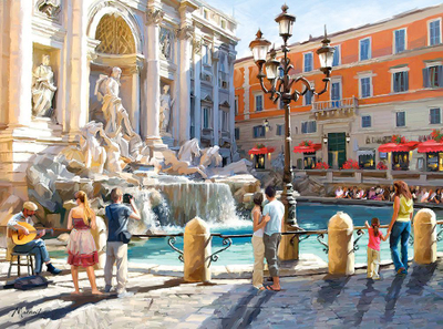 Puzzle Castorland Fontanna di Trevi, 3000 elemente
