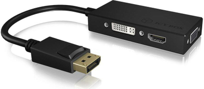 Kablloja RaidSonic DisplayPort - HDMI - D-Sub (VGA) - DVI-D, 0.15m