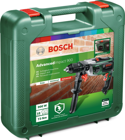 Makinë shpimi me goditje Bosch AdvancedImpact 900, 900W