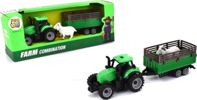 Traktor lodër Pro Kids Agricultural Tractor, me rimorkio, me grabilicë, shumëngjyrësh