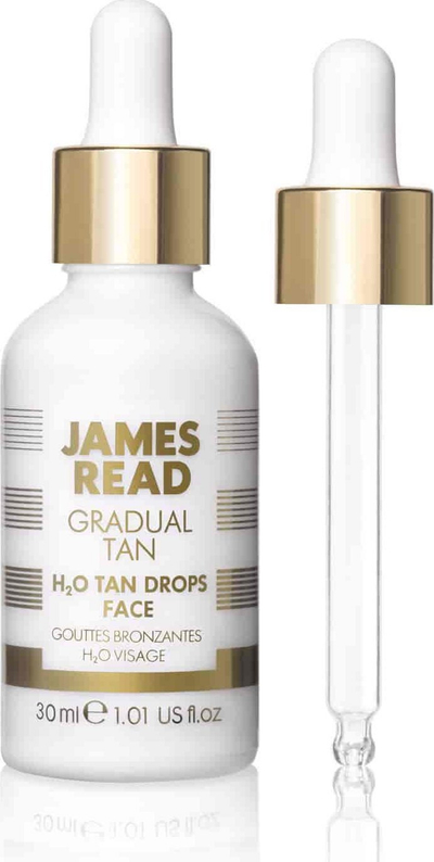 Pika vetënxirëse për fytyrë James Read Gradual H2O Tan Drops Light Medium, 30 ml, transparente