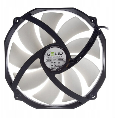 Вентилатор за компјутер GELID Silent Pro 14, 140mm, 4-пински PWM, црн