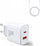Karikues Joyroom JR-TCF05, 20W PD QC, me 2 porta USB A dhe C, i bardhë