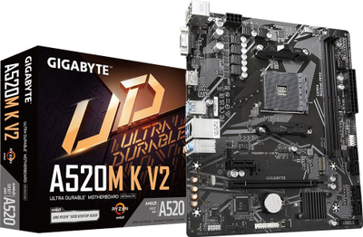 Pllakë amë Gigabyte A520M K V2, socket AM4, mATX