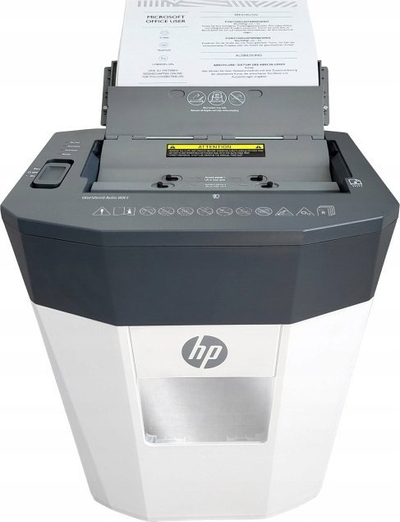 Shkatërrues dokumentesh HP OneShred Auto 80CC P-4, cross cut, i zi