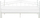 Shtrat trundle metalik TULLE, 90 x 200 cm, EU Single, i bardhë