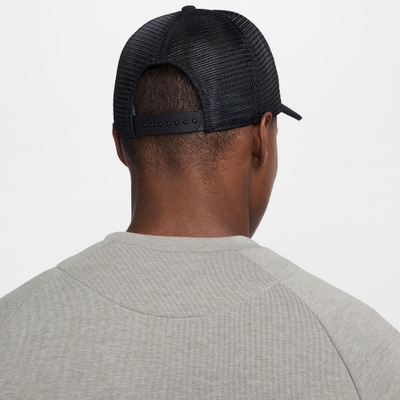 Kapelë Nike Dri-FIT Rise AeroBill Big Swoosh, sportive, e zezë