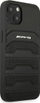 Futrollë Mercedes AMG Petronas për iPhone 14 Plus 6.7", hardcase lëkure, vija të stampuara, e zezë