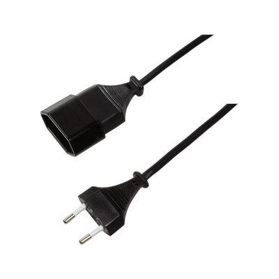 Kabllo zgjatëse e rrymës LogiLink CP123 Euro CEE 7/16, 2m, e zezë - CP123
